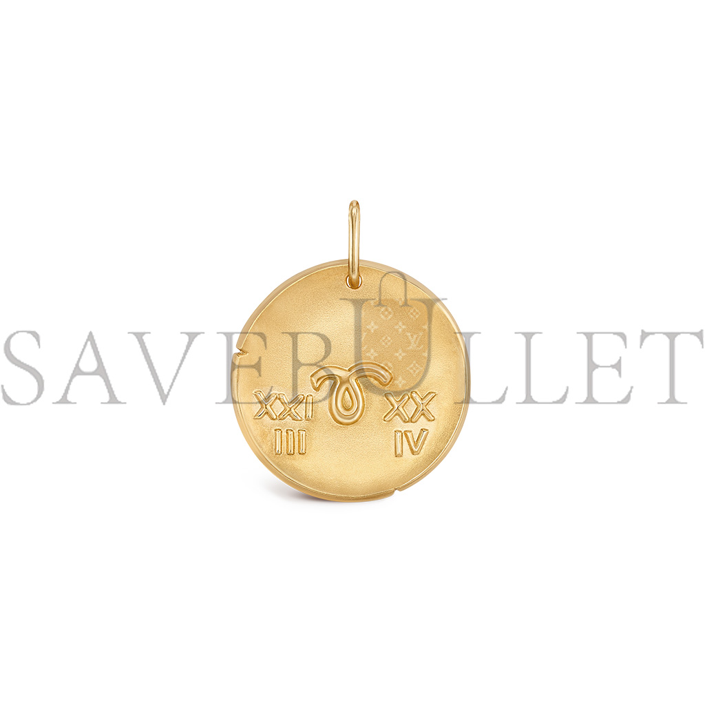 VAN CLEEF ARPELS ZODIAQUE MEDAL ARIETIS (ARIES) - YELLOW GOLD  VCARP7SQ00